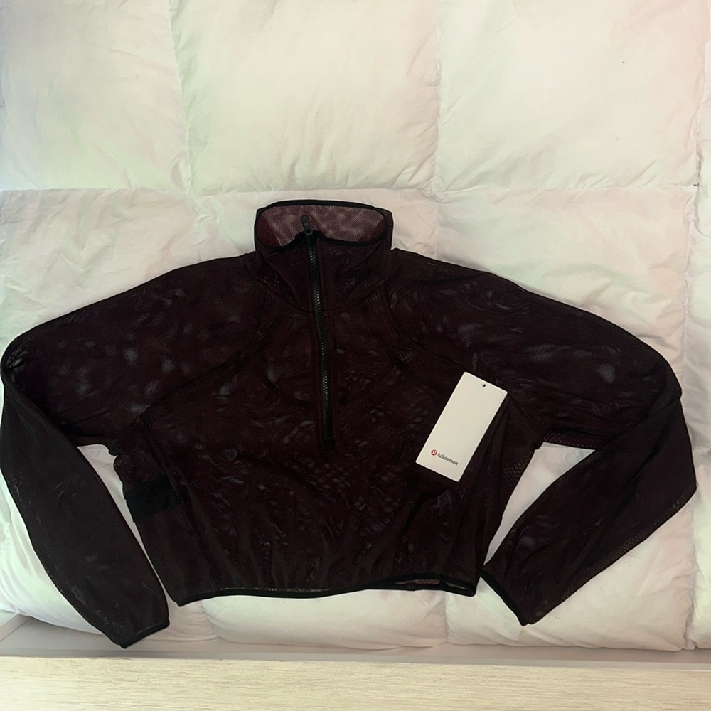 Reversible mesh 1/2 zip size 6